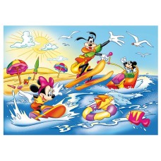 47956 Vafa Mickey Minnie si Goofy la plaja 30x20cm